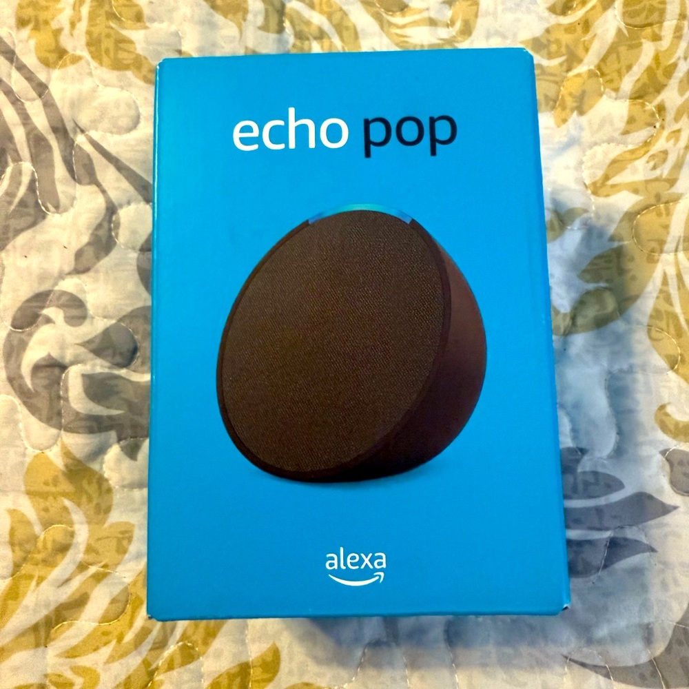 Echo Pop Smart Speaker - Black. Newest edition Factory Sealed.
